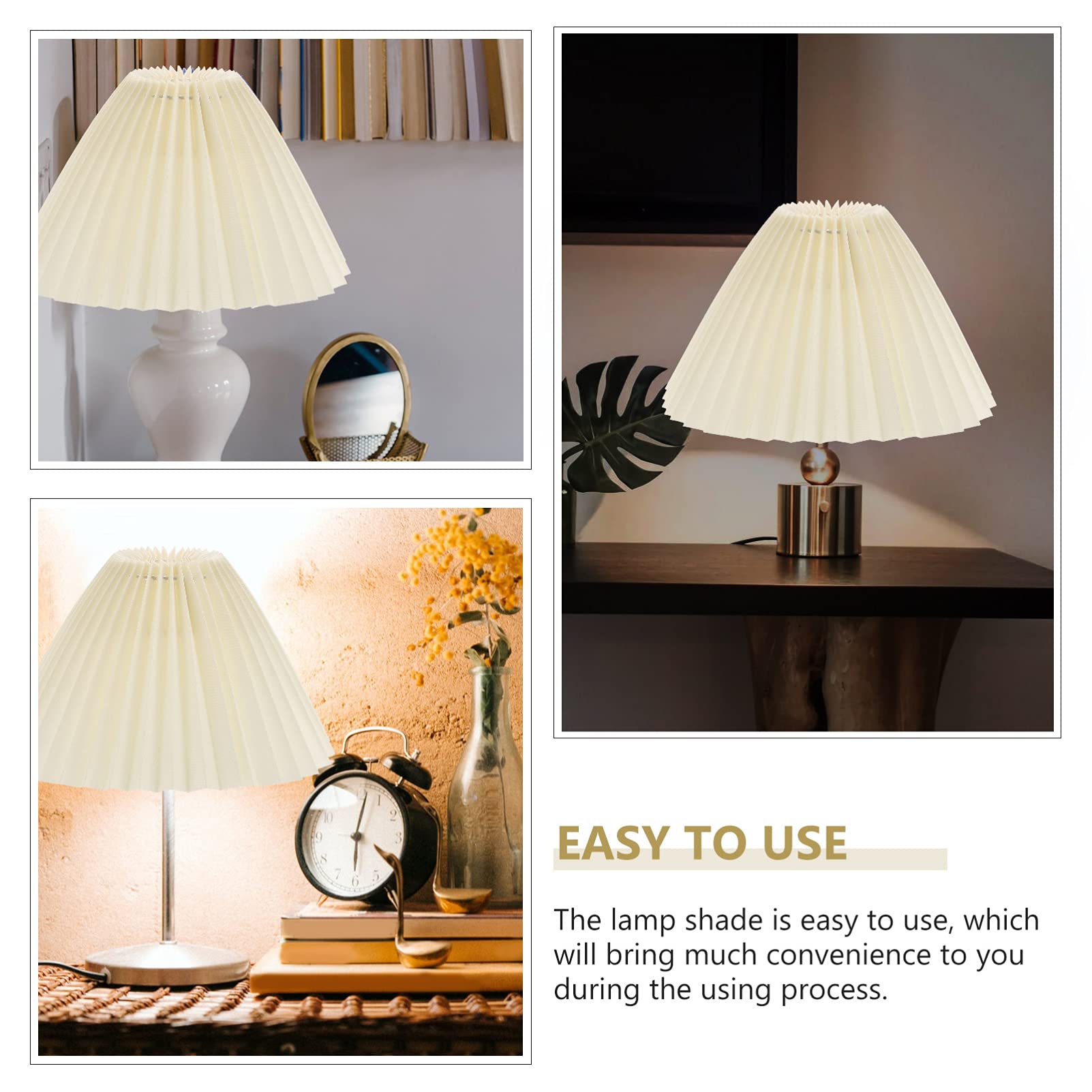 1PC Pleated Lampshade - Replacement Ceiling Lamp Shade for Chandeliers, Wall & Table Lamps - Star Pattern Holiday Decoration - Rustic Cloth Light Cover for Living Room, Bedroom & Dining Room Lighting