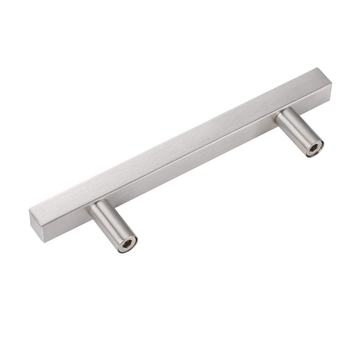 5-Pack 2.5 Inch Silver Cabinet Pulls - 64mm Hole Center Bar Pull Handles for Kitchen Cabinets, Dresser Drawers & Furniture Hardware (4 Inch Total Length) - Perfect for Home Renovation, DIY Projects & Cabinet Upgrades