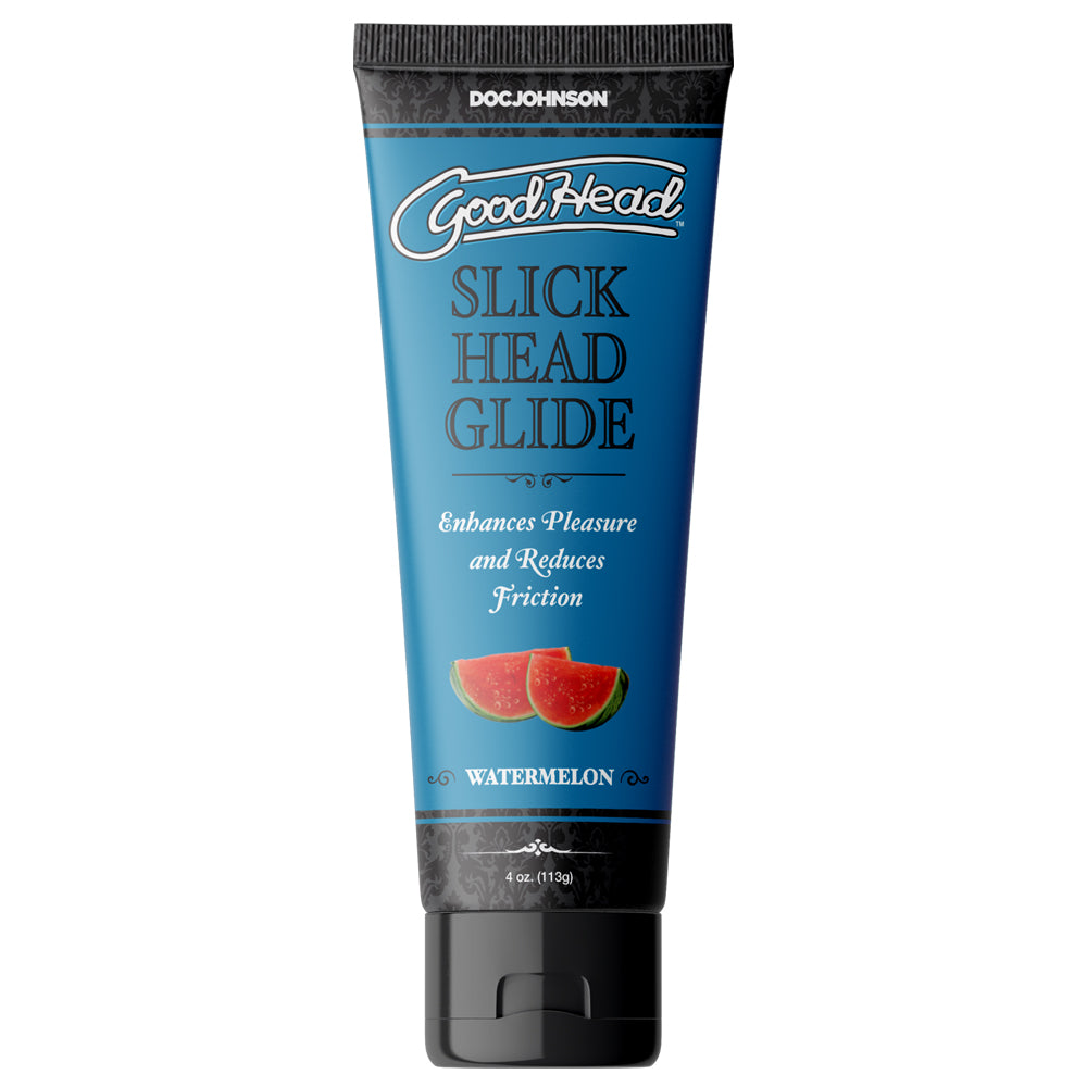 GoodHead Slick Head Glide Flavored Lubricant - Water-Based Personal Lubricant for Men & Women - Enhances Intimacy & Massage - Strawberry, Cherry & Vanilla Flavors - Perfect for Couples & Sensual Moments