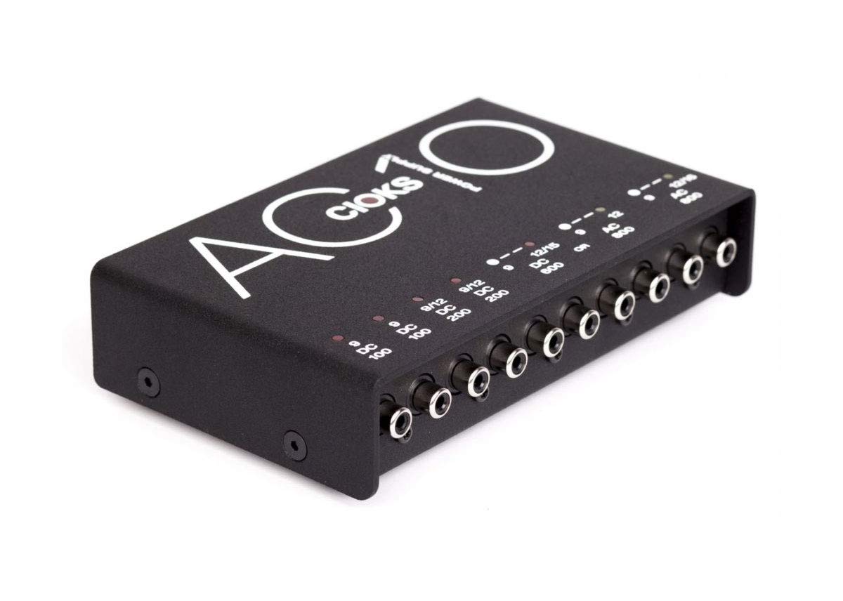 AC10 10-Output 6 Isolated Section Guitar Pedal Power Supply - Professional Guitar Effects Pedal Board Power Solution for Live Performance & Studio Recording