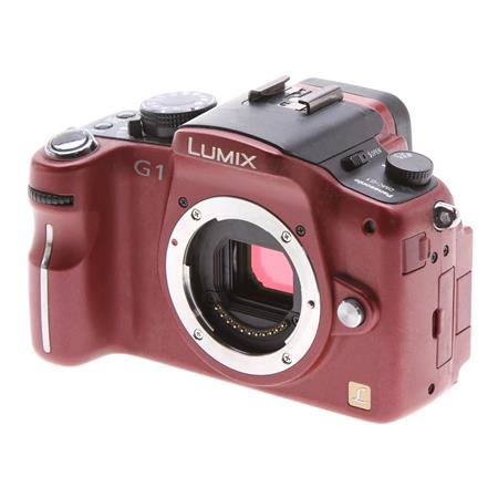 Panasonic Lumix DMC-G1 Mirrorless Digital Camera Body (Red) - Compact & Lightweight for Travel, Vlogging & Photography Enthusiasts