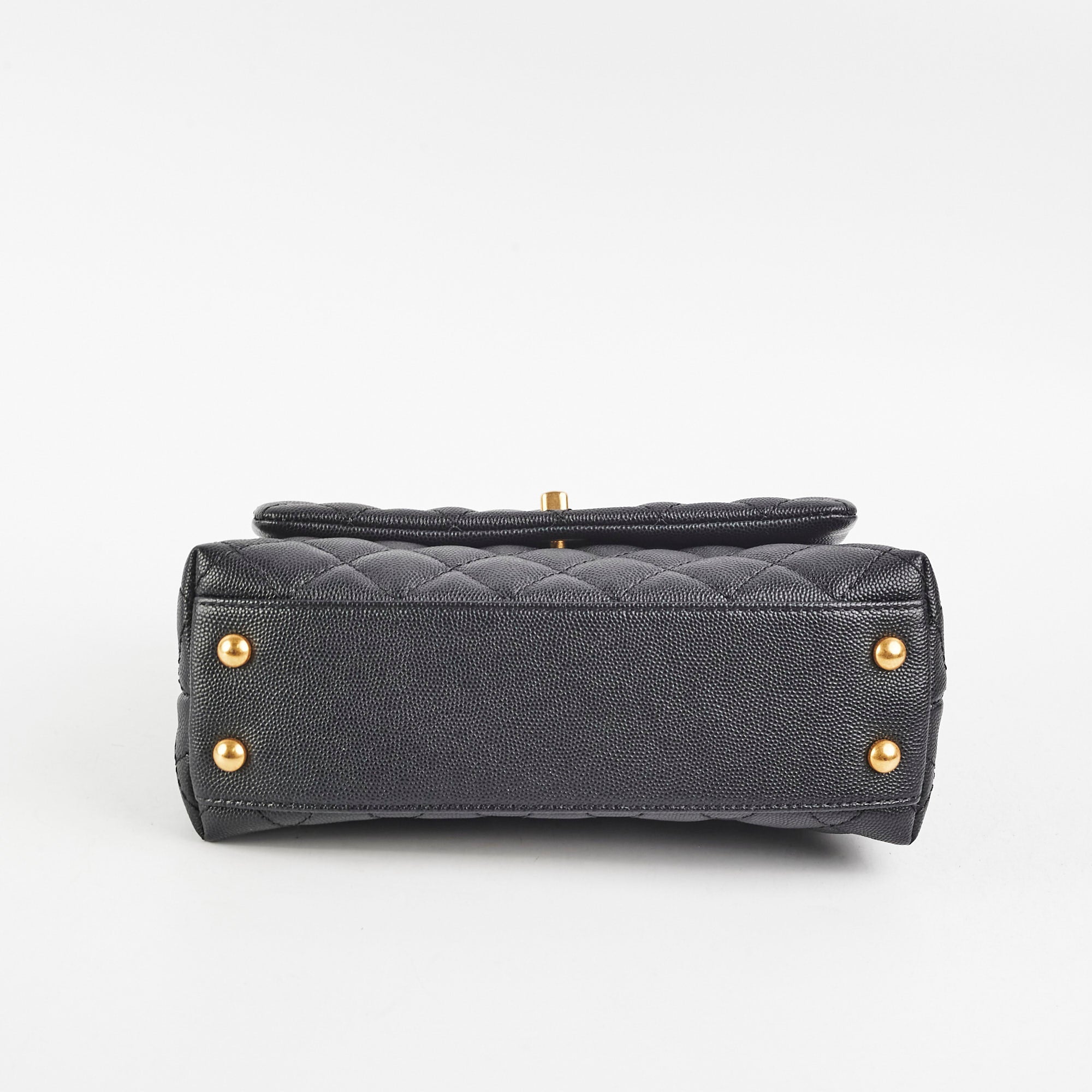 Chanel Small Coco Handle Bag in Black Caviar Leather - Luxury Crossbody Purse for Women, Perfect for Date Night & Evening Events