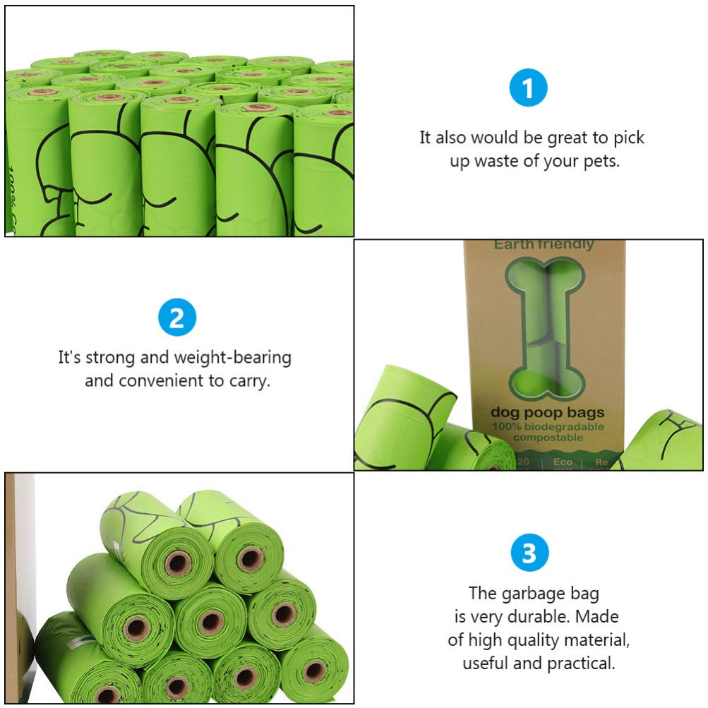6-Pack Eco-Friendly Dog Poop Bags - Biodegradable Pet Waste Bags for Dogs, Cats & Pets - Leak-Proof & Scented Doggie Waste Disposal Bags - Perfect for Walking, Travel & Park Cleanup