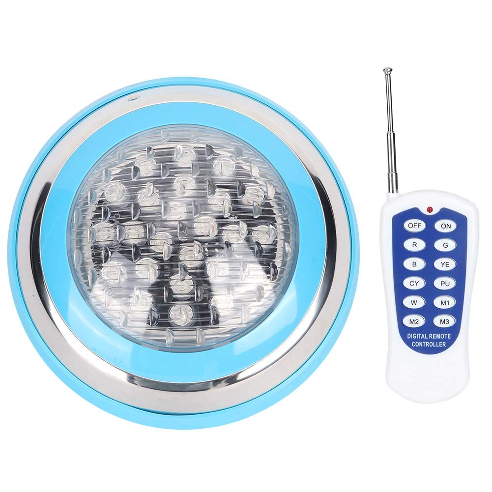 RGB Underwater Light with Remote Control - Waterproof PC + ABS Pool Lamp for Swimming Pools, Garden & Landscape Lighting | Perfect for Backyard, Fountain & Aquarium Decoration