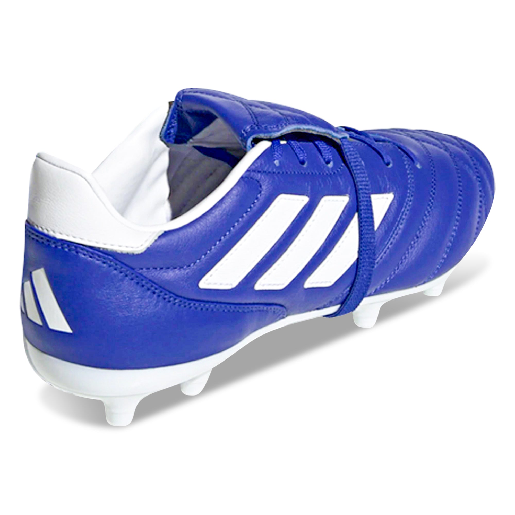Adidas Copa Gloro Firm Ground Soccer Cleats for Men - Semi Lucid Blue/White - Lightweight Football Shoes for Outdoor Matches & Training