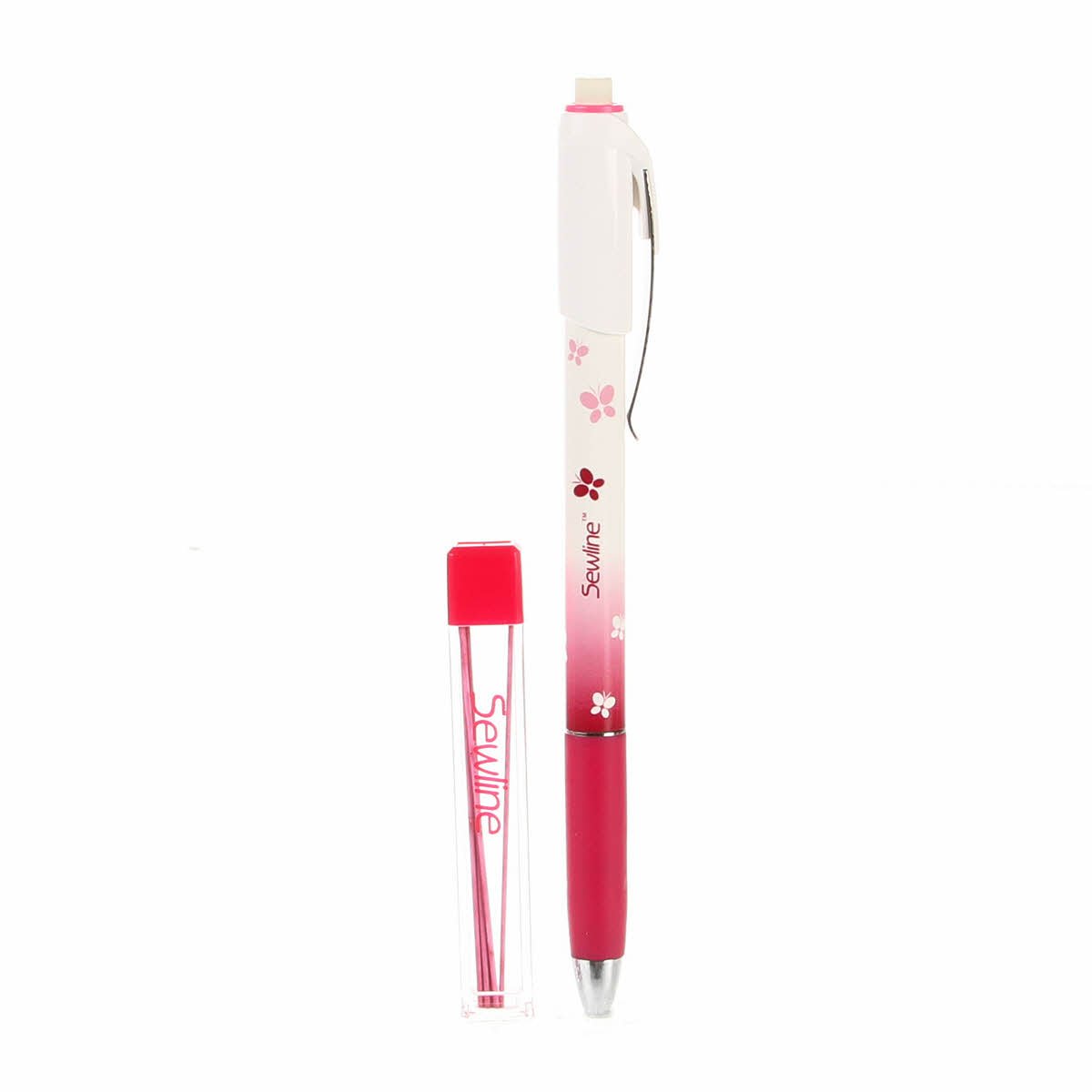 Sewline Mechanical Fabric Marking Pencil with 6 Lead Refills - Perfect for Quilting, Sewing & DIY Craft Projects