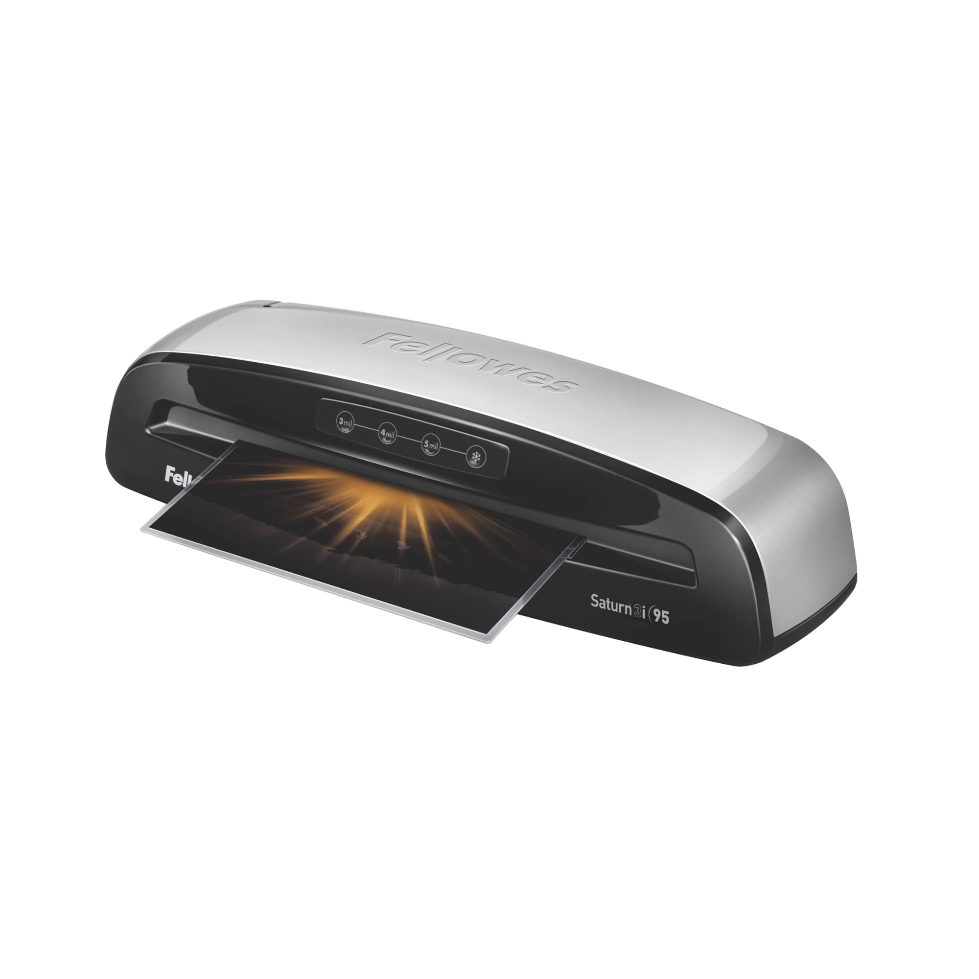 Fellow Saturn 3i 95 Thermal Laminator Machine with 300 Letter Size Laminating Pouches - Perfect for Home, Office & School Documents, Photos & ID Protection