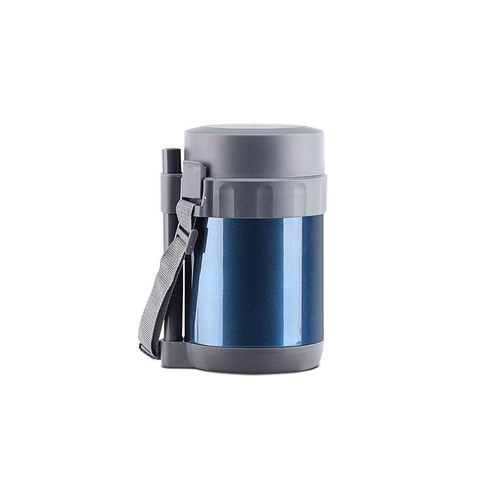 Stainless Steel Insulated Lunch Box 1.8L - 3 Layer Vacuum Food Container for Kids | Thermo Soup Bento Box | Perfect for School, Picnics & Office Lunch (Color: Blue)