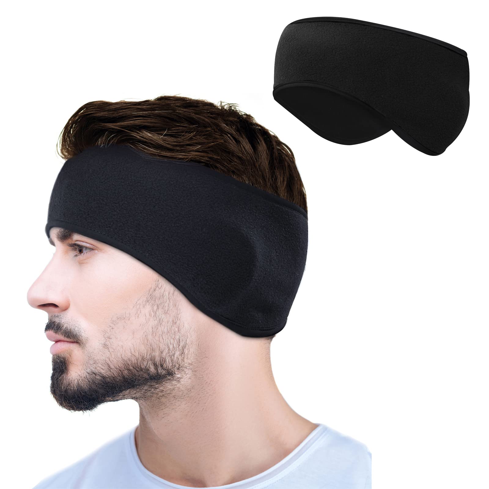 Ochoice Fleece Ear Warmers for Men & Women - Winter Running & Cycling Headband - Soft & Warm Ear Muffs for Outdoor Sports, Jogging, Skiing, and Cold Weather Activities