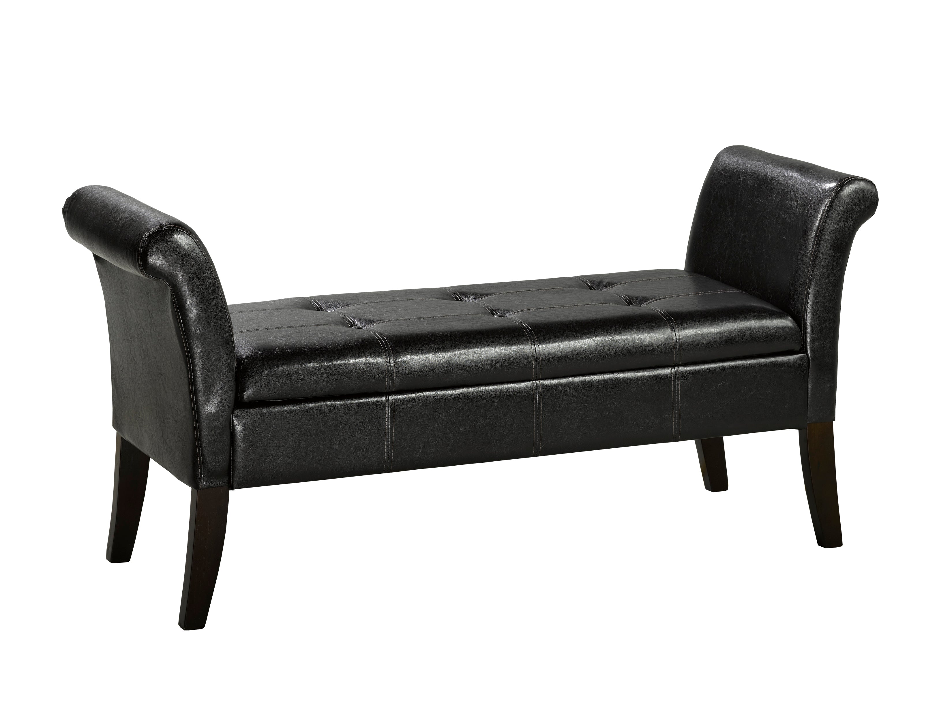 Stylish Espresso Accent Bench - Perfect for Entryway, Living Room & Bedroom Decor
