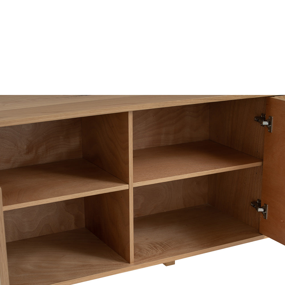 LOFTUS 180cm Oak Sideboard Buffet Cabinet - Stylish Storage for Dining Room, Living Room & Entryway