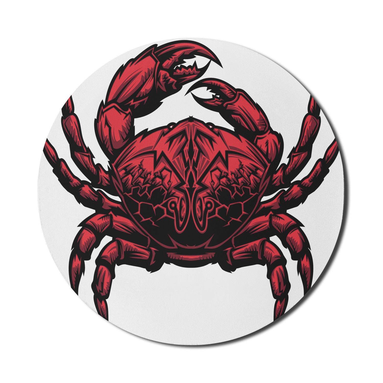 Ambesonne Round Non-Slip Gaming Mouse Pad - 8