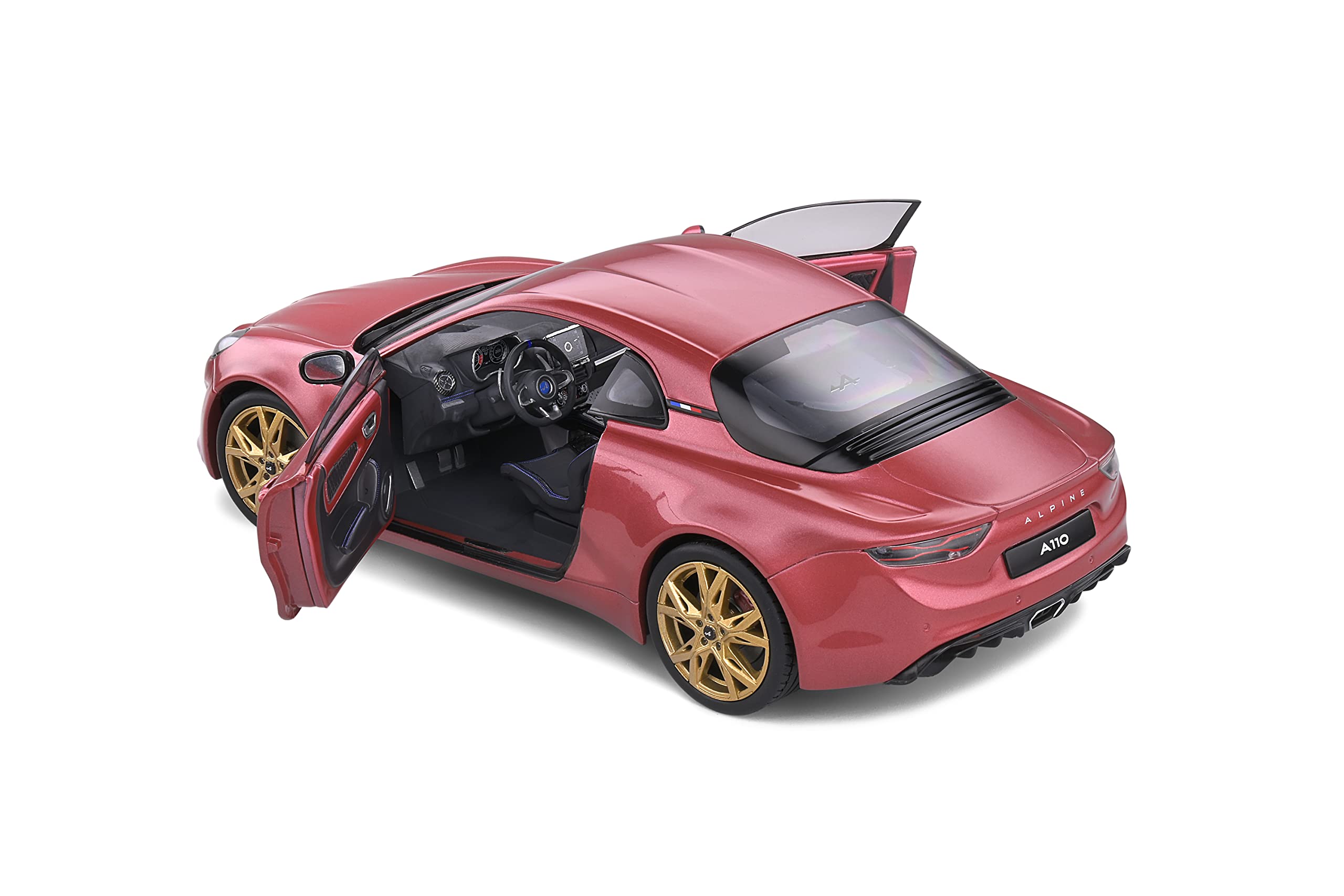 1:18 Scale 2020 Alpine A110 Pure Diecast Model Car - Rose Pink Collectible for Display & Racing Enthusiasts