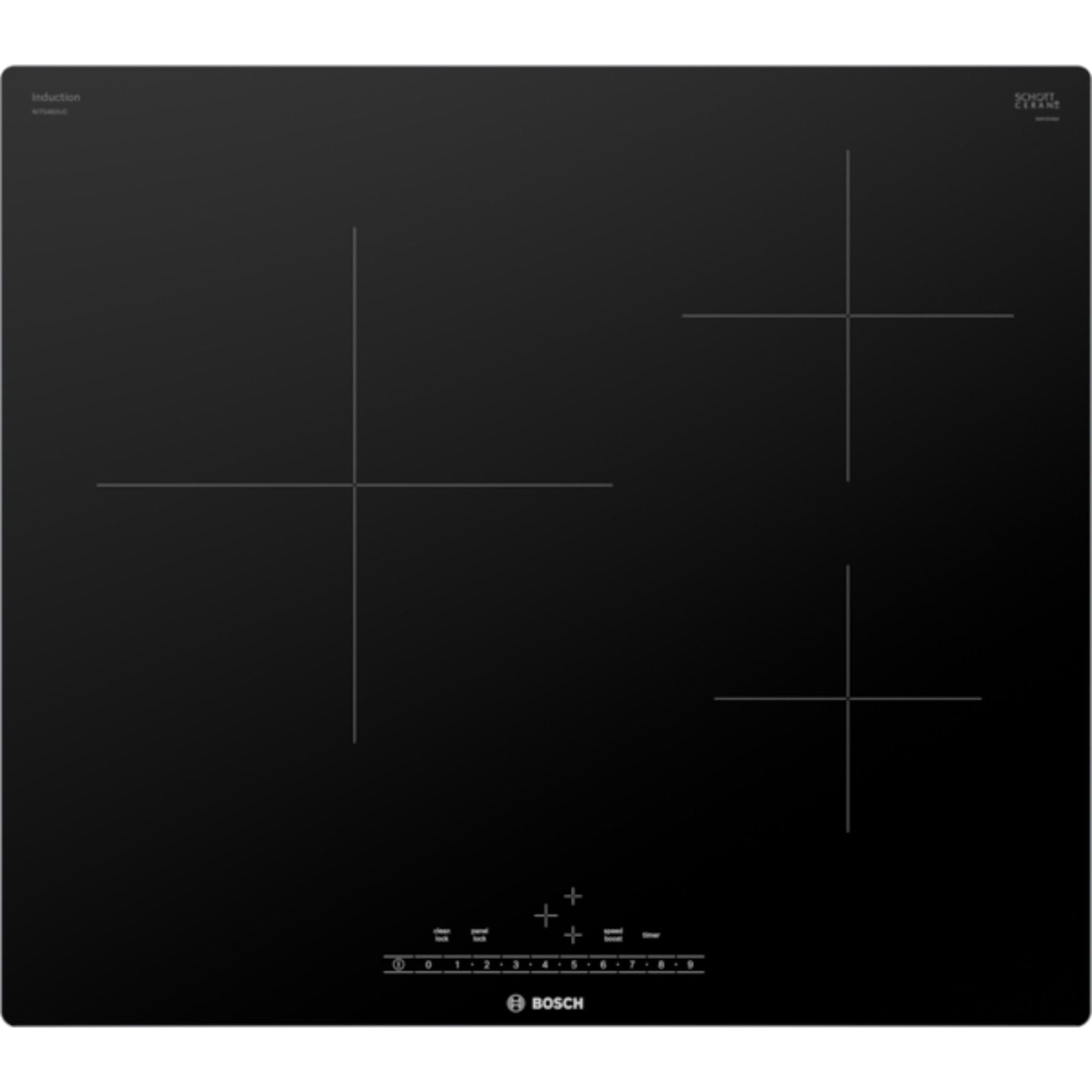Bosch 24 Inch Induction Cooktop - NIT5460UC Black Countertop Stove for Fast & Precise Cooking | Perfect for Home Kitchen, RV & Small Spaces