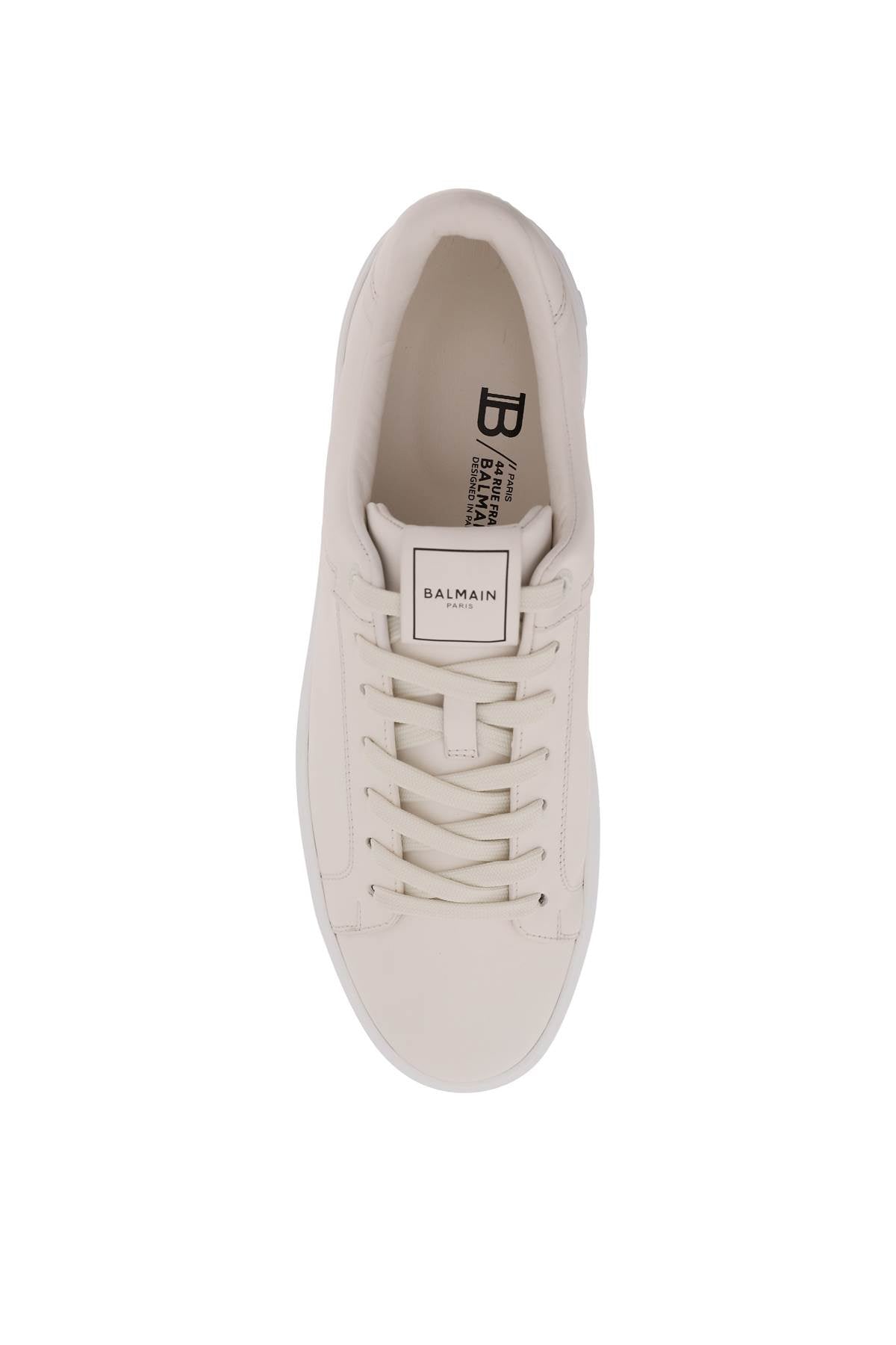 Balmain B Court Sneakers for Women - Luxury White Leather Fashion Sneakers - Comfortable & Stylish for Casual Wear, Running & Gym