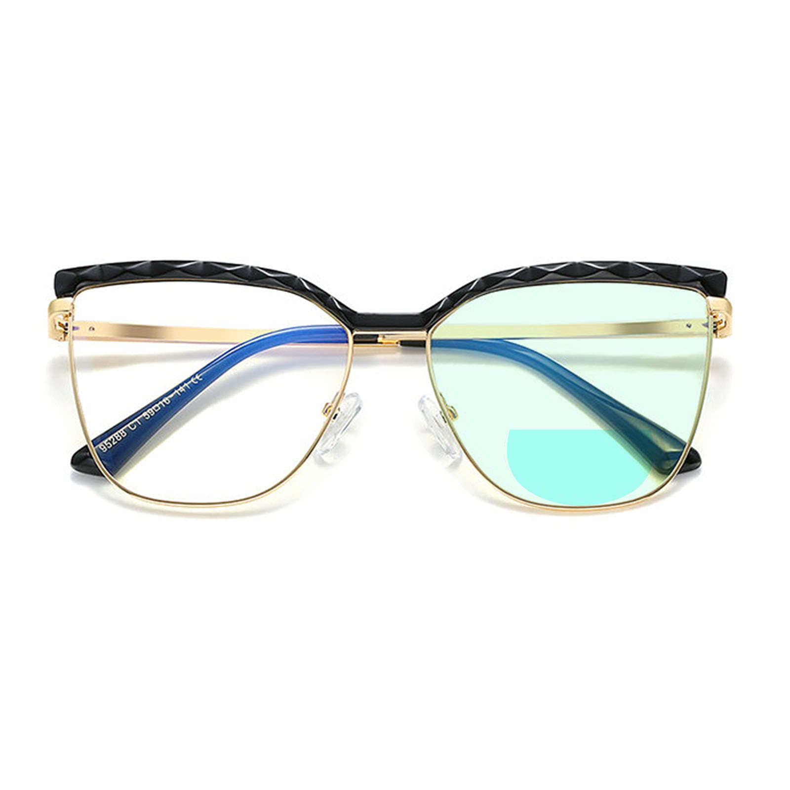 Willochra Cat Eye Bifocal Reading Glasses for Women - Blue Light Blocking Computer Glasses & Presbyopia Readers - Perfect for Office Work, Reading & Screen Time