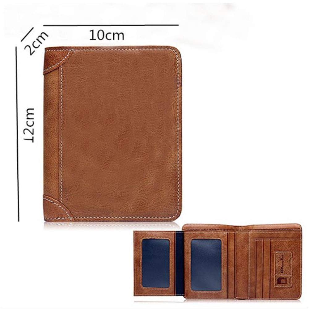 Personalized Engraved Leather Wallet for Men - Custom Photo Credit Card Holder - Cowhide RFID Blocking Slim Bifold Wallet - Perfect Gift for Dad, Husband, Boyfriend (Office, Travel, Everyday Use)