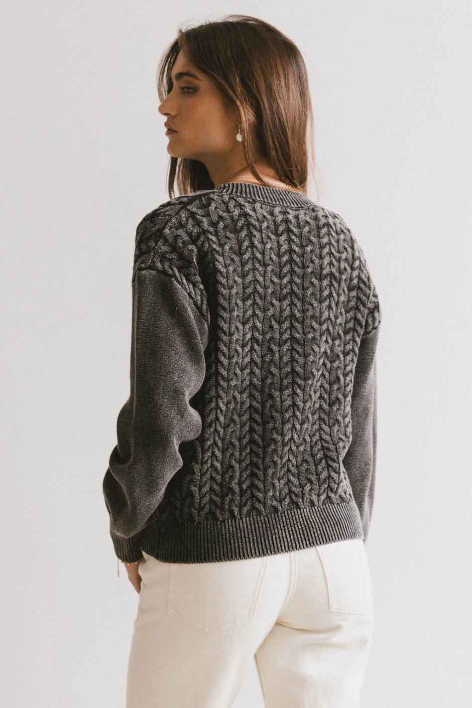 Lane Cable Knit Cardigan for Women - Cozy Winter Sweater | Soft & Warm Open Front Knitwear | Perfect for Casual Outfits, Office Wear & Holiday Gatherings
