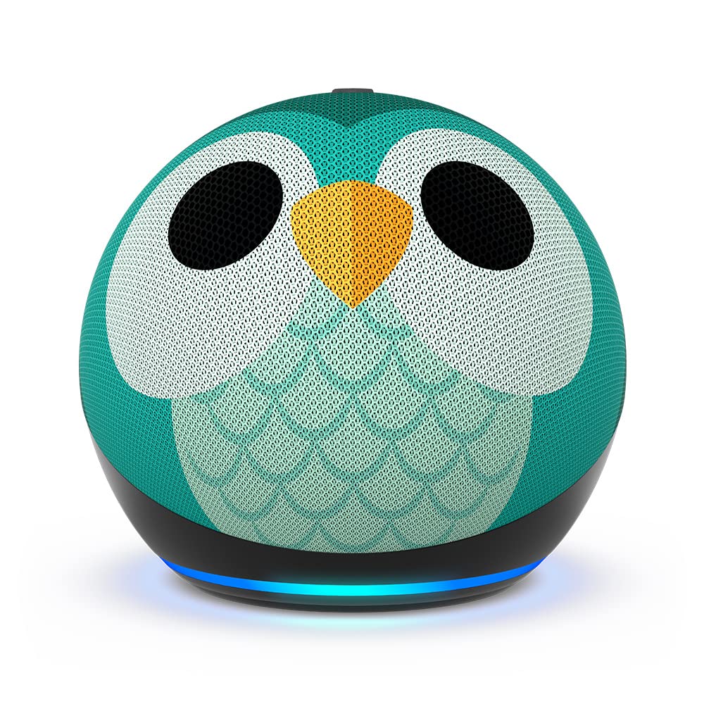 Echo Dot Kids (5th Generation) | Wi-Fi & Bluetooth Smart Speaker with Alexa | Includes 1-Year Amazon Kids+ Subscription | Owl Design | Perfect for Bedrooms, Playrooms & Learning at Home