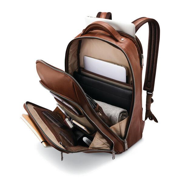 Samsonite Classic Leather Backpack for Men & Women - Durable Business Travel Backpack with Laptop Compartment - Perfect for Office, School, College & Commuting