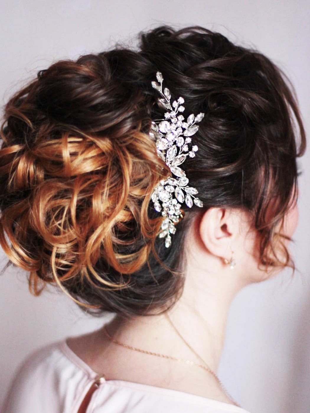 Sparkling Rhinestone Wedding Hair Comb - Silver Crystal Bridal Hair Accessories for Brides & Bridesmaids - Elegant Hair Clips for Women - Perfect for Weddings, Prom & Special Occasions