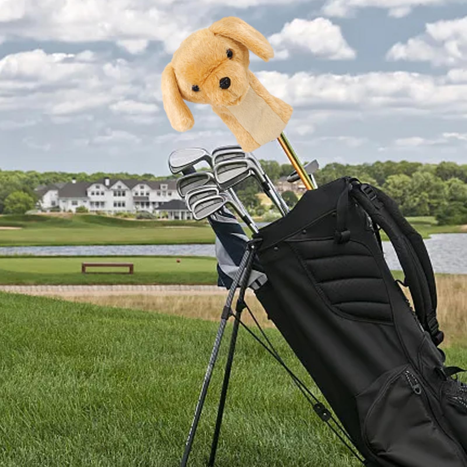 Golf Club Head Covers - Adorable Dog Design Doodle Headcovers | Soft & Protective Golf Club Protectors for Irons & Woods | Perfect Gift for Golf Lovers & Dog Owners