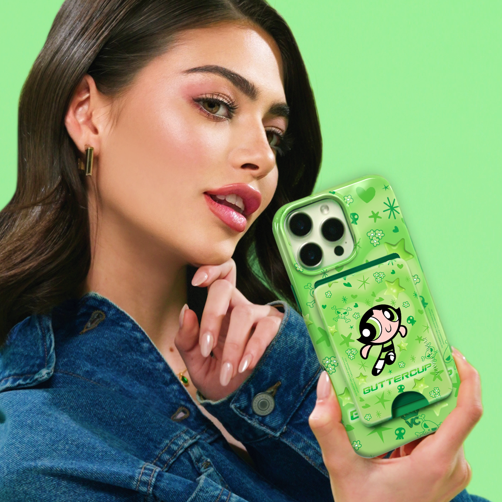 The Powerpuff Girls Buttercup MagSafe Wallet for iPhone - Cute Cartoon Character Phone Accessory for Girls, Women & Fans | Perfect for Everyday Use, Travel & Gifts