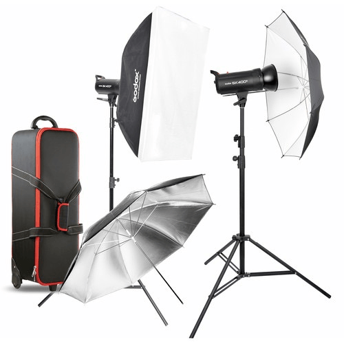 Godox SK400II 400W Studio Flash Kit with 2 Lights - Professional Photography Lighting for Portraits, Product Shots & Studio Photography