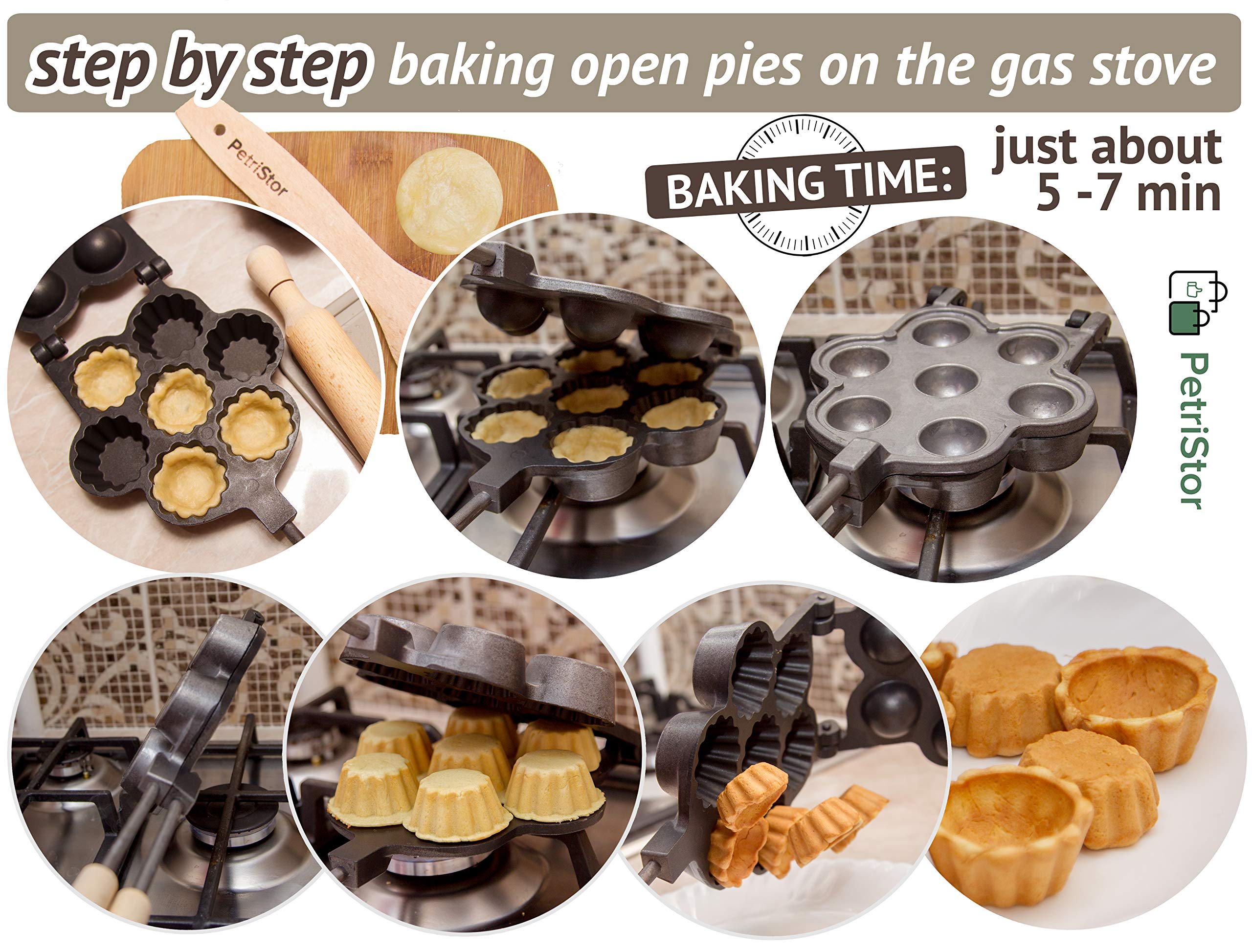 Non-Stick Mini Muffin & Open Pie Maker - 12 Cup Cookie Pastry Baking Pan for Homemade Desserts | Perfect for Parties, Snacks & Holiday Treats