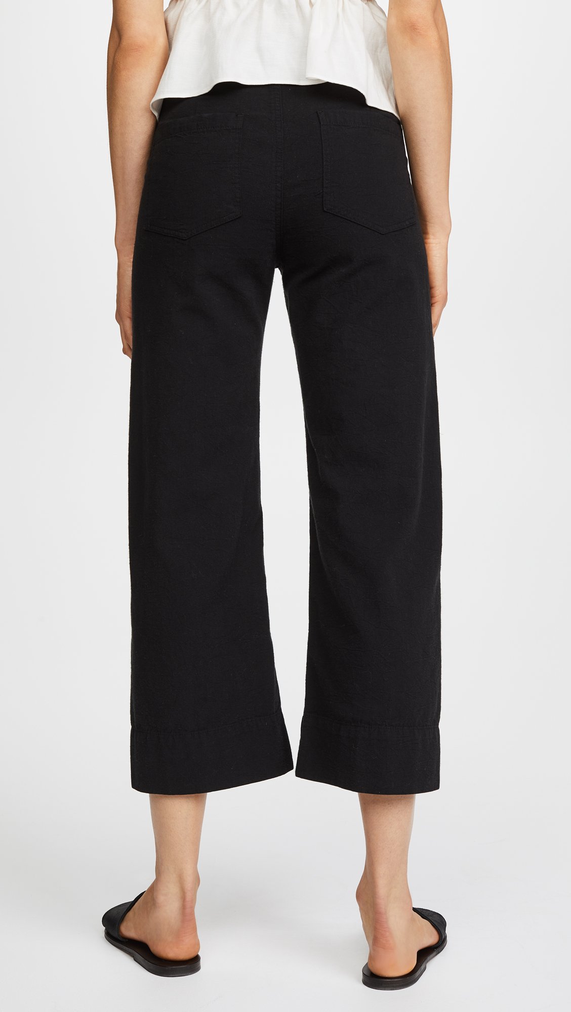 Apiece Apart Women's Merida Pants - High Waisted Wide Leg Trousers for Casual & Office Wear | Comfortable & Stylish Women's Fashion Pants for Everyday Outfits