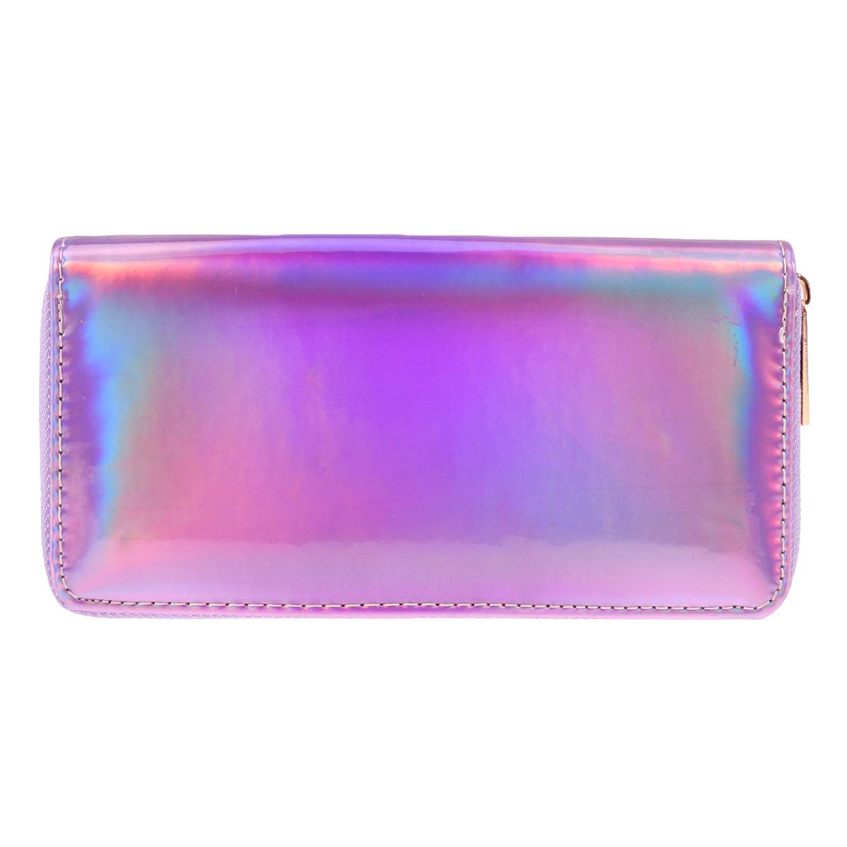 Sparkling Sequins Women's Wallet with Zipper & Phone Pocket - Long Clutch Purse for Money & Coins | Violet Shining Design for Parties, Evening Events & Daily Use