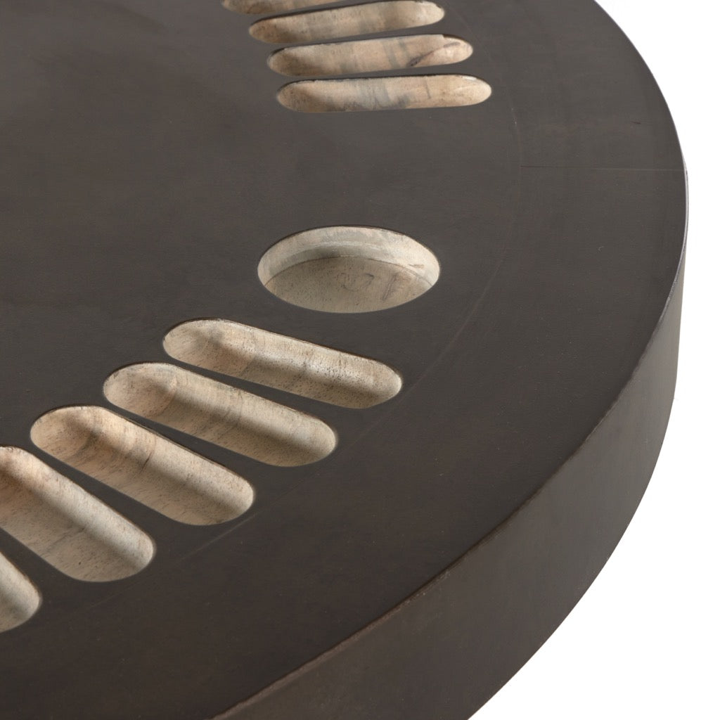 Premium Poker Table with Bleached Guanacaste Wood - Perfect for Home Game Nights & Casino-Style Poker Tournaments