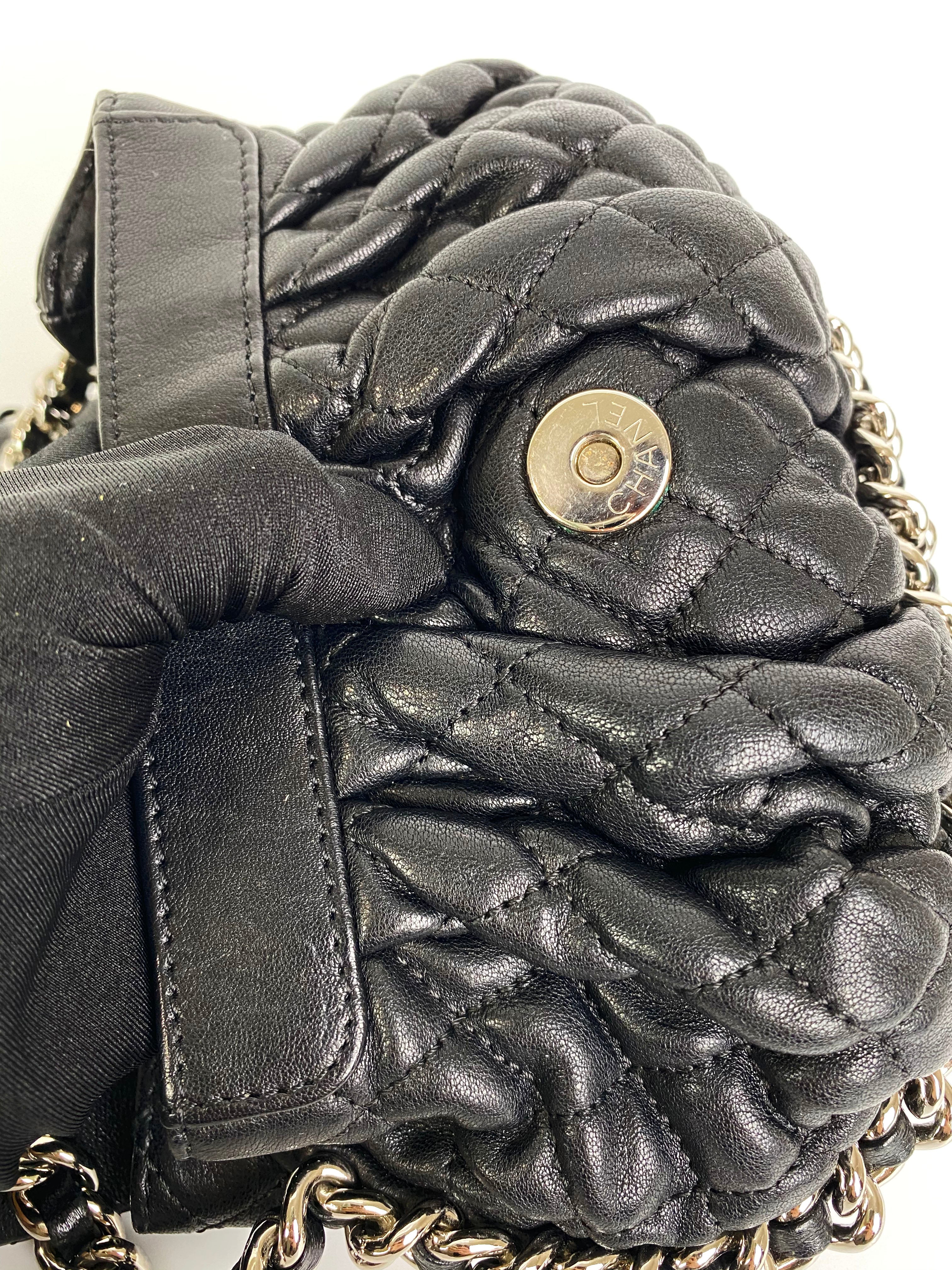 Vintage Chanel Black Quilted Leather Chain Around Shoulder Bag - Classic Luxury Handbag for Women, Perfect for Evening Parties & Date Nights