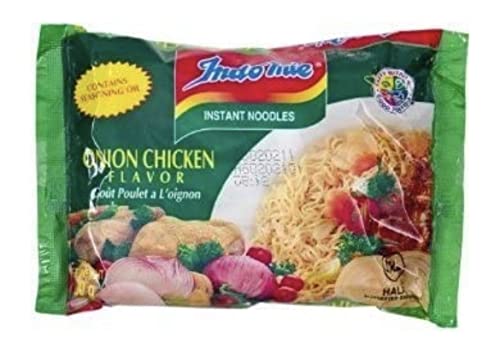 Nigeria Indomie Onions Flavor Instant Noodles - 40 Piece Pack | Quick & Easy Meal for Breakfast, Lunch or Dinner
