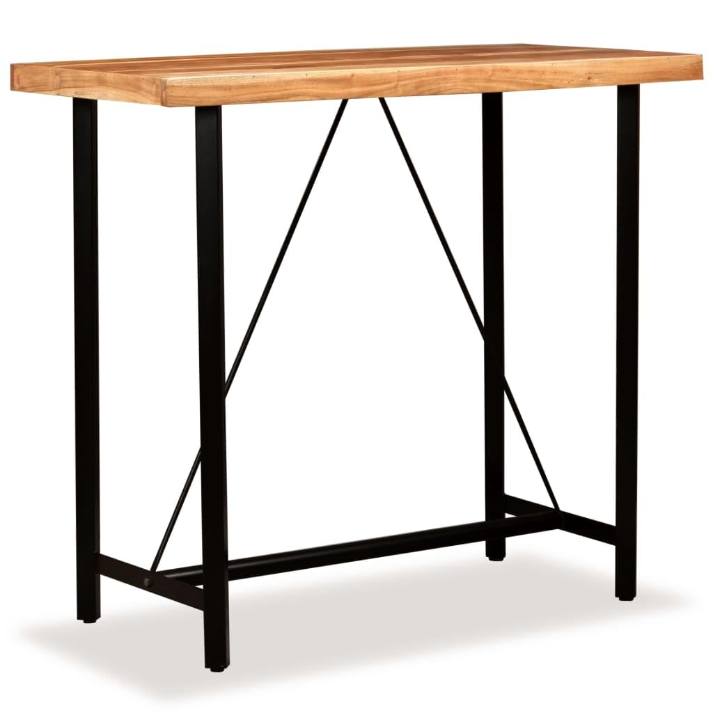 Solid Acacia Wood Bar Table 47.2