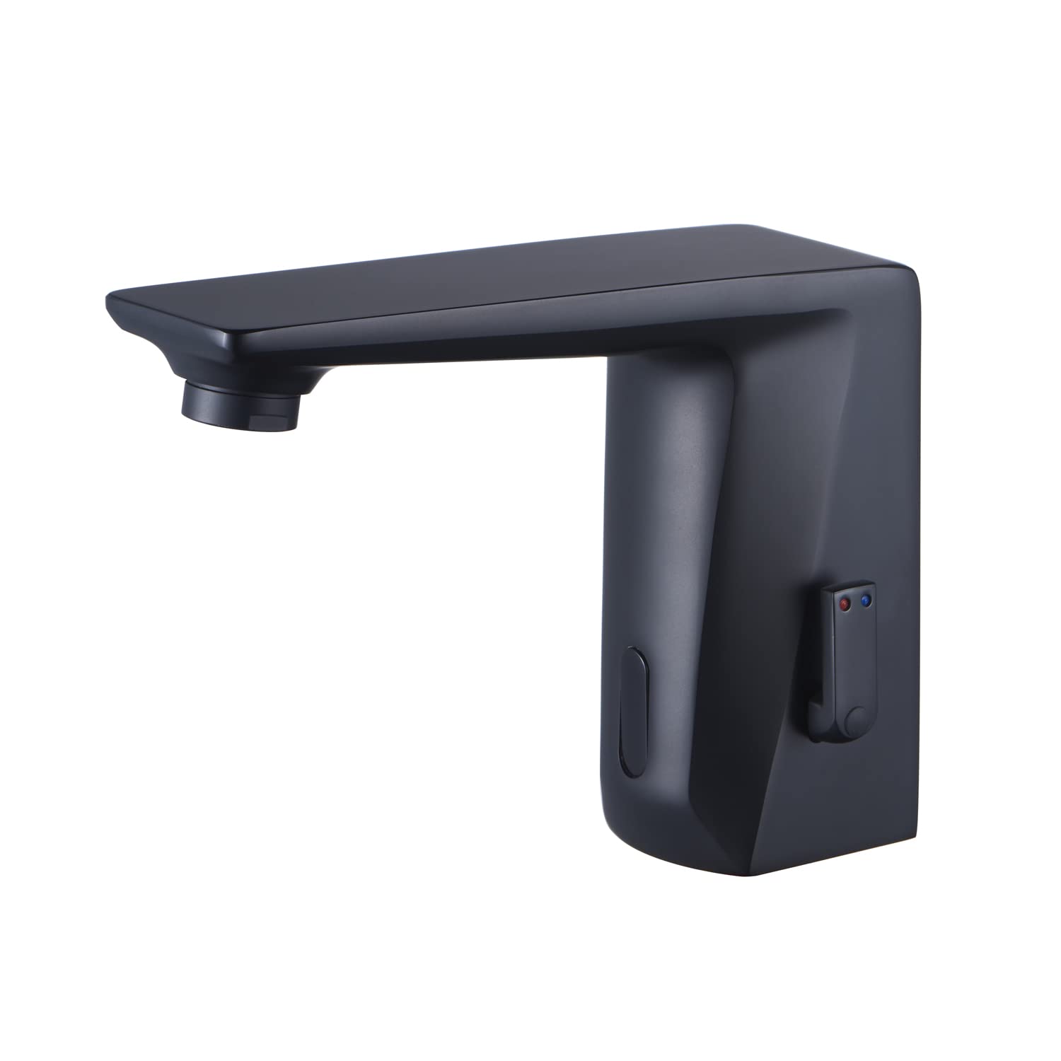 Automatic Touchless Bathroom Sink Faucet with Sensor - Hands-Free Water Tap with Control Box & Supply Hose - Matte Black Finish for Modern & Hygienic Bathrooms