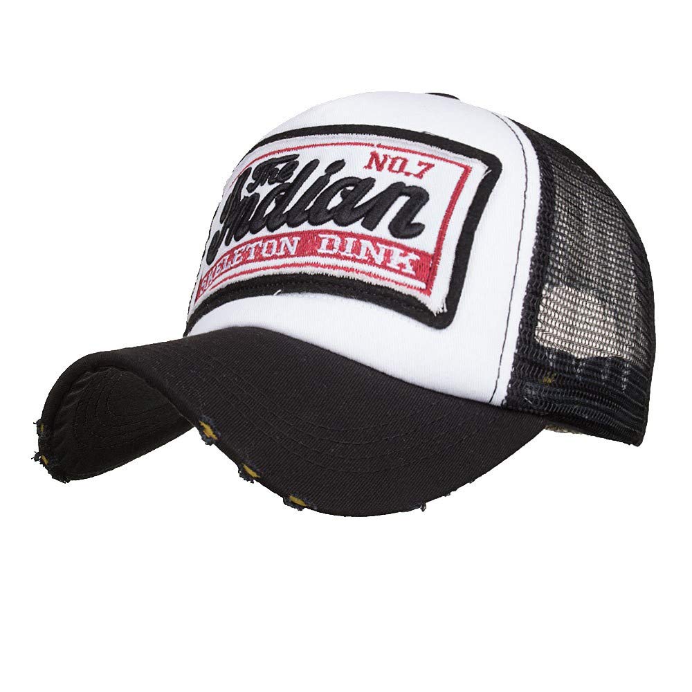 Embroidered Summer Mesh Baseball Cap for Men & Women - Unisex Casual Hip Hop Golf Hat - Breathable Outdoor Sun Hat for Sports, Travel & Streetwear Fashion