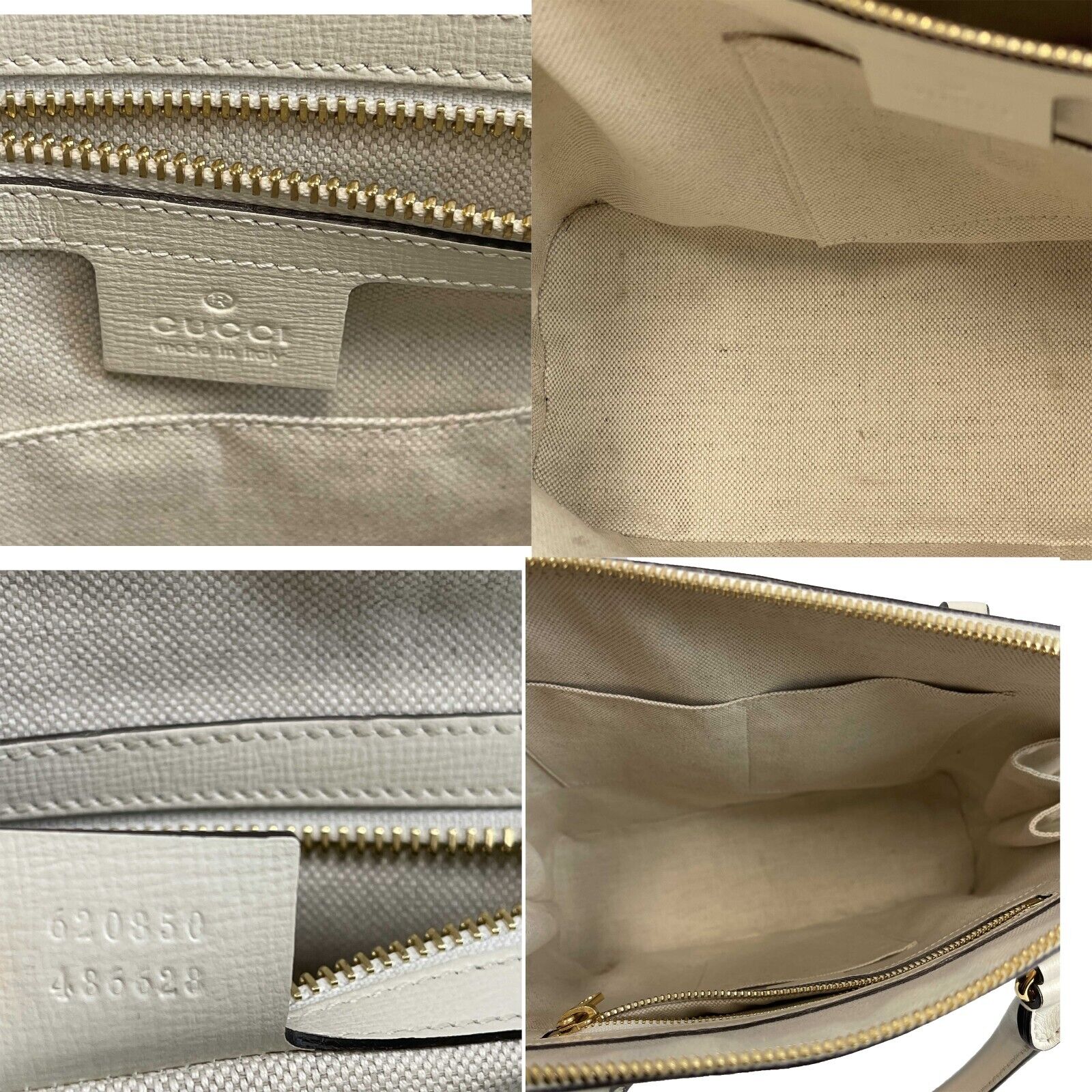 Gucci GG Supreme 1955 Horsebit Medium Shoulder Bag in Mystic White - Luxury Crossbody & Top Handle Purse for Women, Perfect for Work, Date Night & Travel Accessories