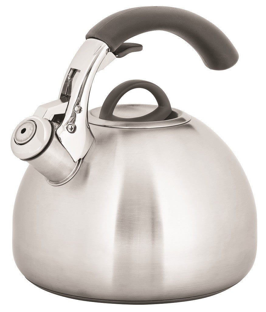Avanti Varese 2.5L Stainless Steel Whistling Tea Kettle - Classic Stovetop Whistling Teapot for Gas & Electric Cooktops - Perfect for Home, Kitchen & Tea Lovers
