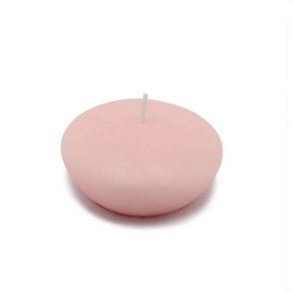 Jeco 3 Inch Light Rose Floating Candles - Bulk Pack of 144 Candles for Weddings, Spa, Bath, Pool, and Home Decor