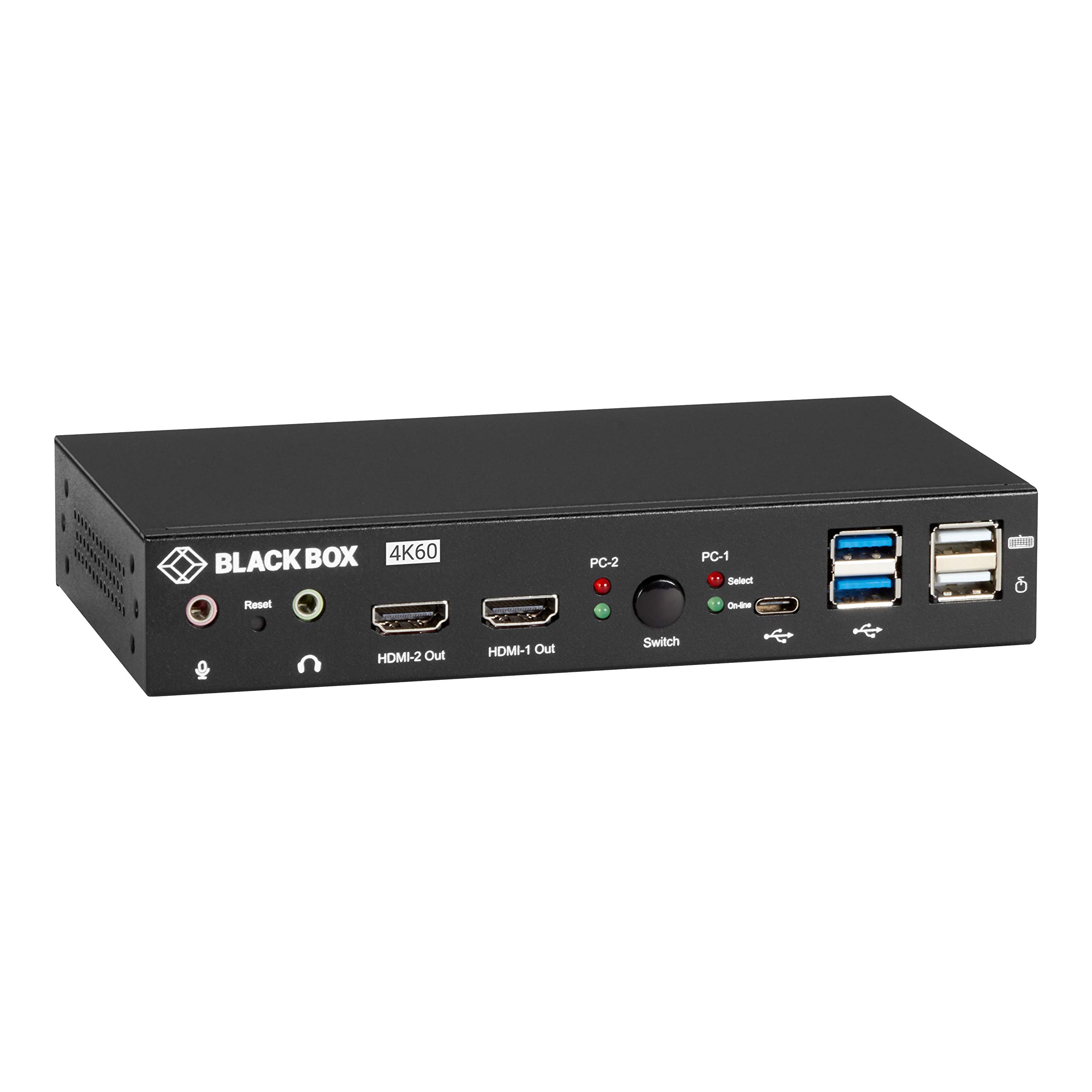 Control 2 Computers with One Keyboard & Mouse - Multi-PC Sharing KVM Switch for Home Office & Gaming Setup