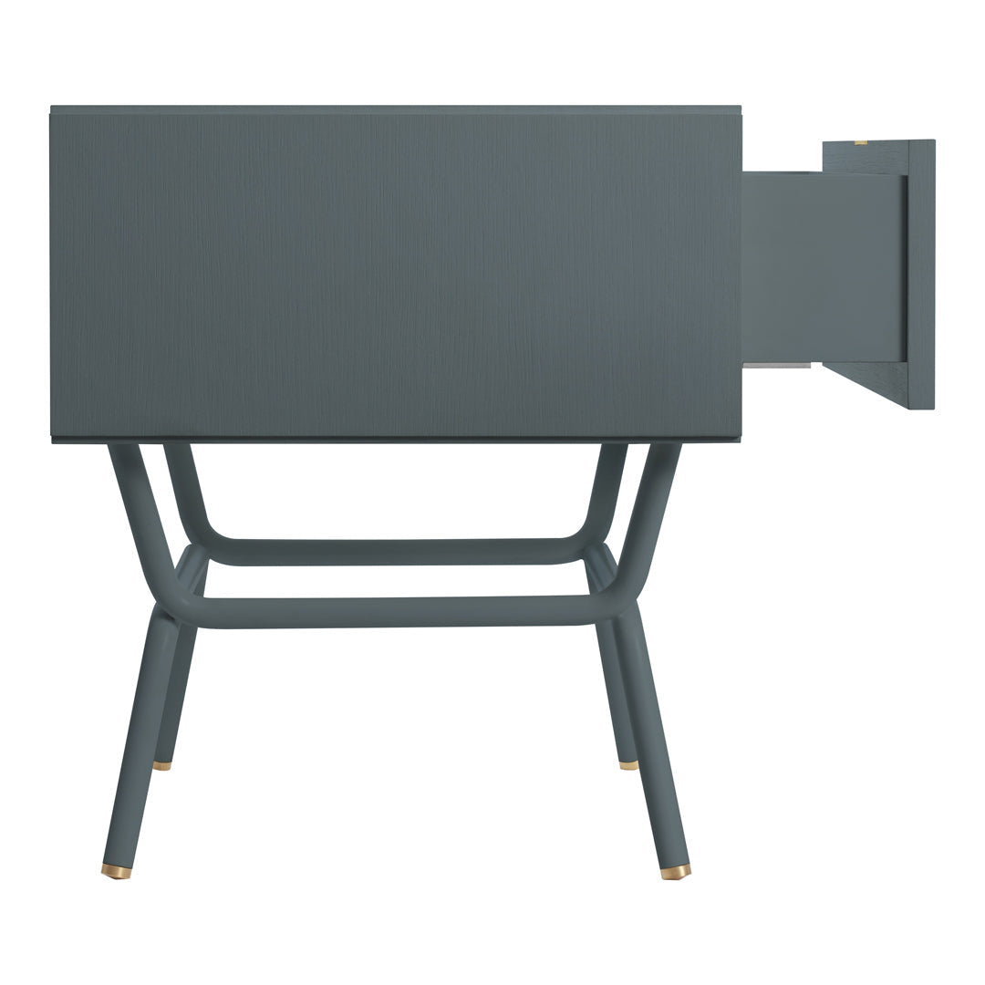 Modern Blu Dot Dang Nightstand - Minimalist Bedside Table with Storage Shelf | Perfect for Small Spaces, Bedrooms & Apartments