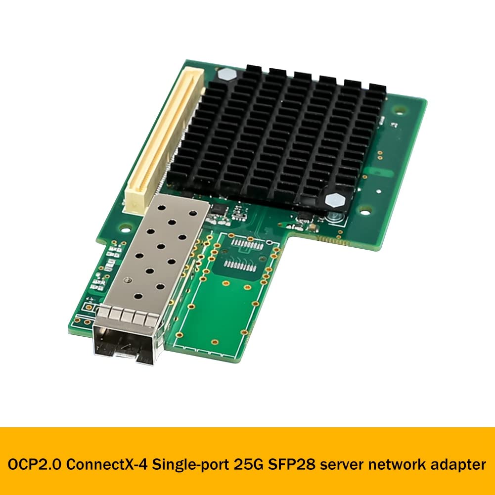 Mellanox X-4 Single Port 25G SFP28 Ethernet Network Adapter Card - High-Speed Server NIC for Data Centers, Cloud Computing & Enterprise Networks