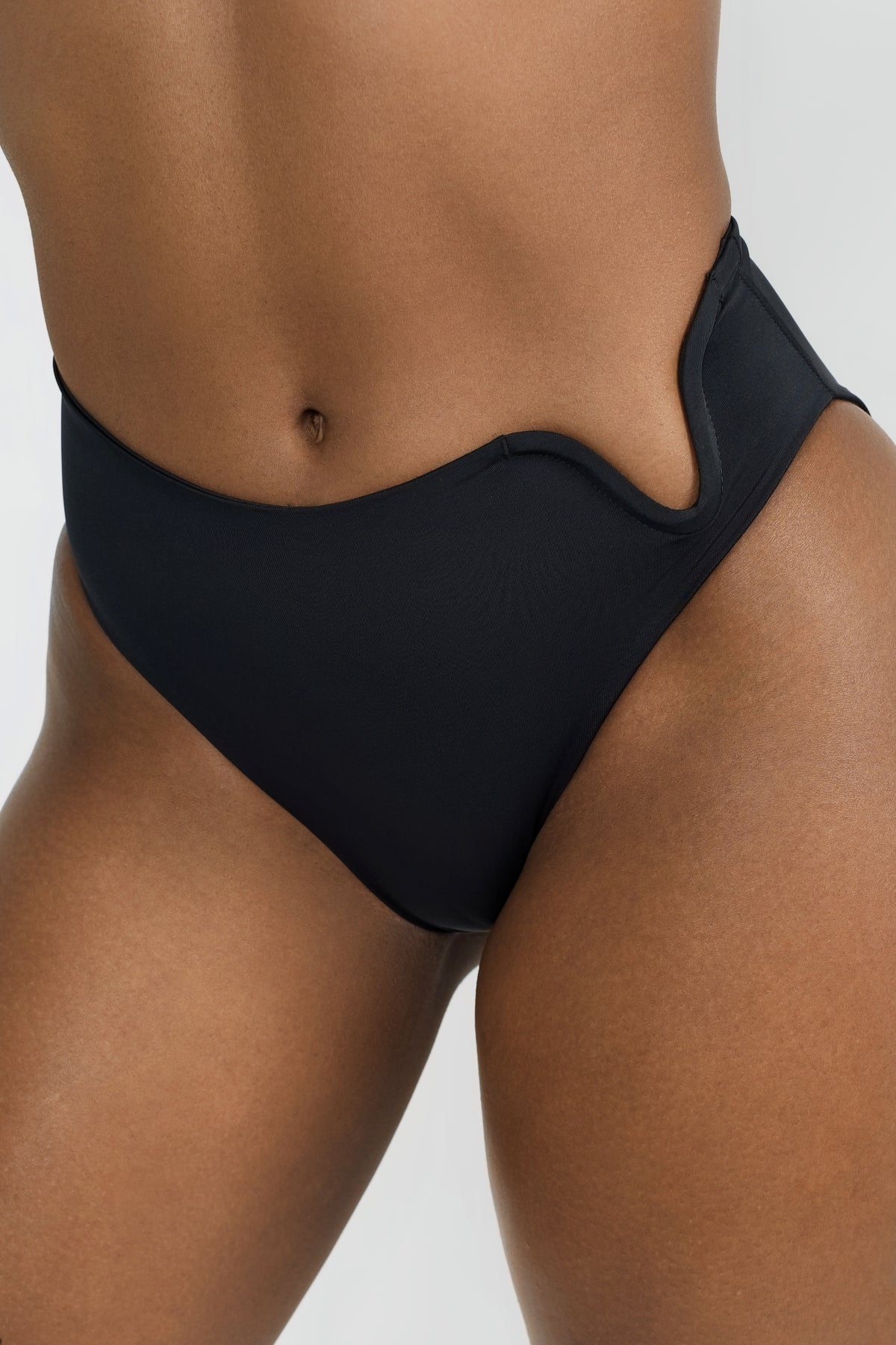 Eliza Full Coverage Women's Underwear - Comfortable High Waisted Panties for Everyday Wear - Perfect for Yoga, Work & Lounge - Black