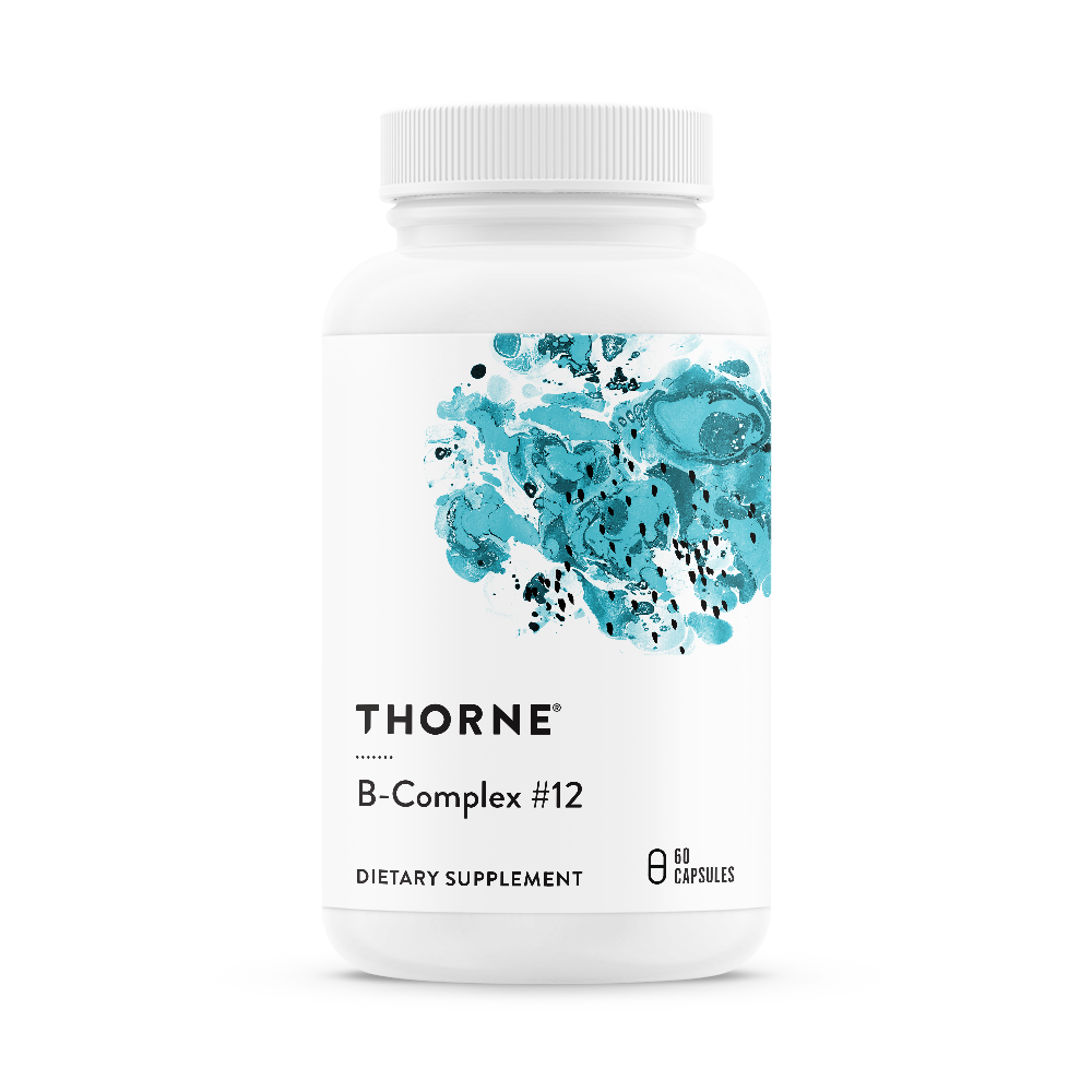 Thorne B Complex #12 (B112) - Premium Vitamin B Supplement for Energy & Metabolism Support - Ideal for Daily Wellness & Active Lifestyle