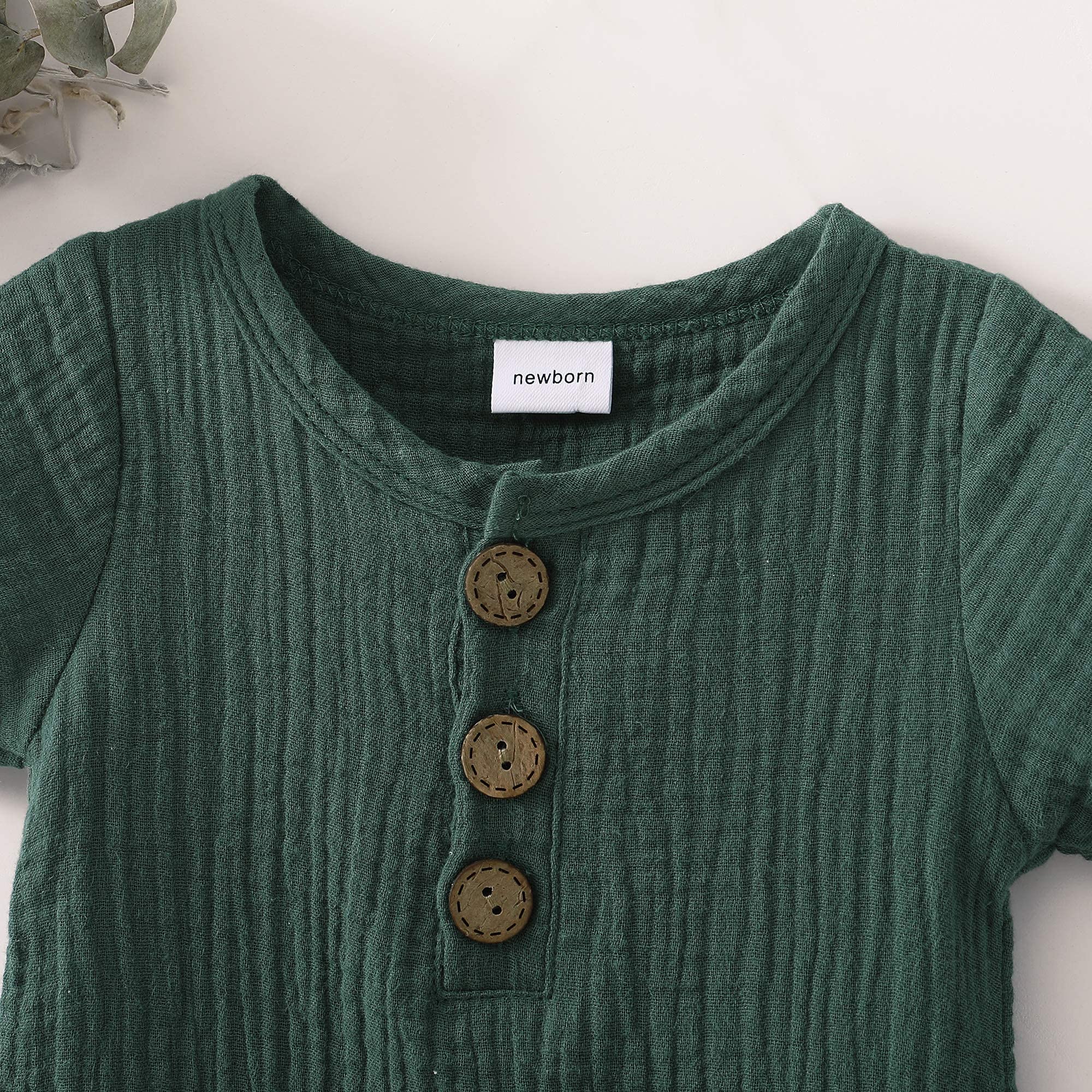 Adorable Newborn Baby Girl Summer Outfits - Short Sleeve Romper Jumpsuit & Bodysuit Set | Soft Cotton Infant Clothes for 0-24 Months | Perfect for Playdates, Photo Shoots & Summer Outings