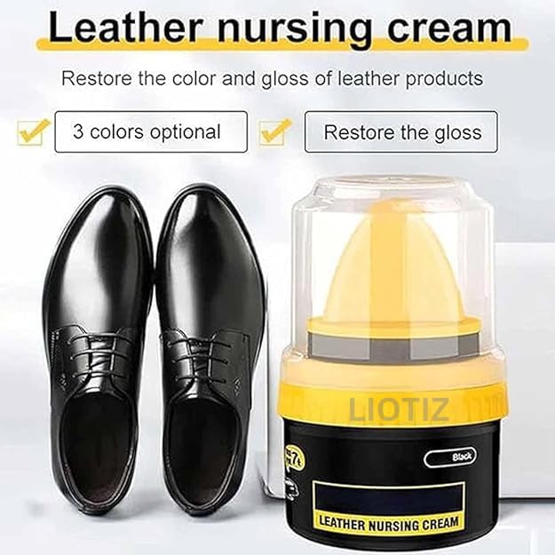 LIOTIZ Premium Liquid Shoe Shine & Leather Shoe Polish Kit - Best Shoe Care for Men & Women - Perfect for Dress Shoes, Boots & Leather Accessories - Restores Shine & Protects Leather - Ideal for Office, Formal Events & Daily Use