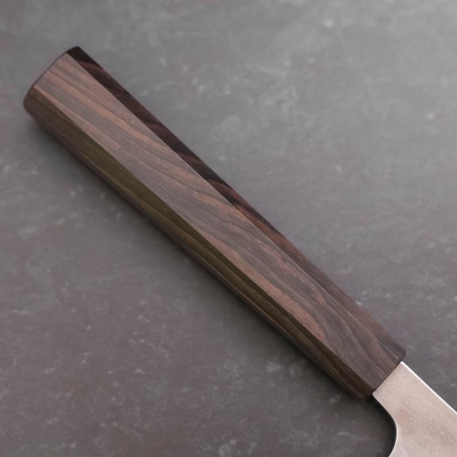 Premium Sujihiki Japanese Slicing Knife 240mm - SKD11 Steel, Nashiji Finish, Ebony Wood Handle - Perfect for Sushi, Sashimi & Meat Carving