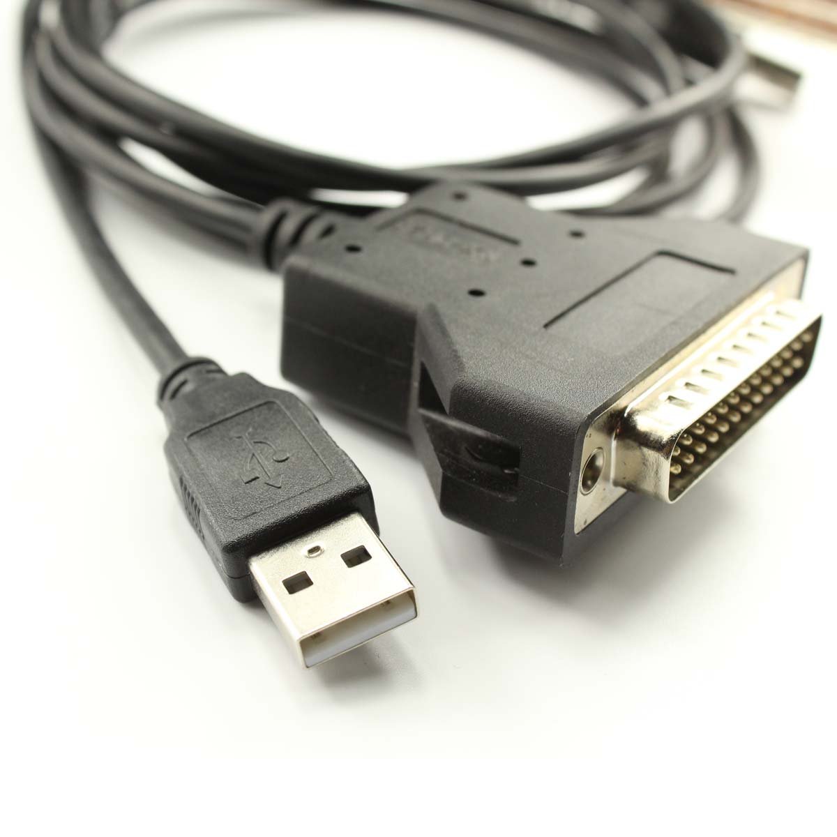 Silabs CP2102 USB to RS232 Serial Printer Adapter Cable (6ft/180CM) - DB25 Connector for Barcode Printer & Scanner - Compatible with POS Systems, Label Printers & Industrial Equipment