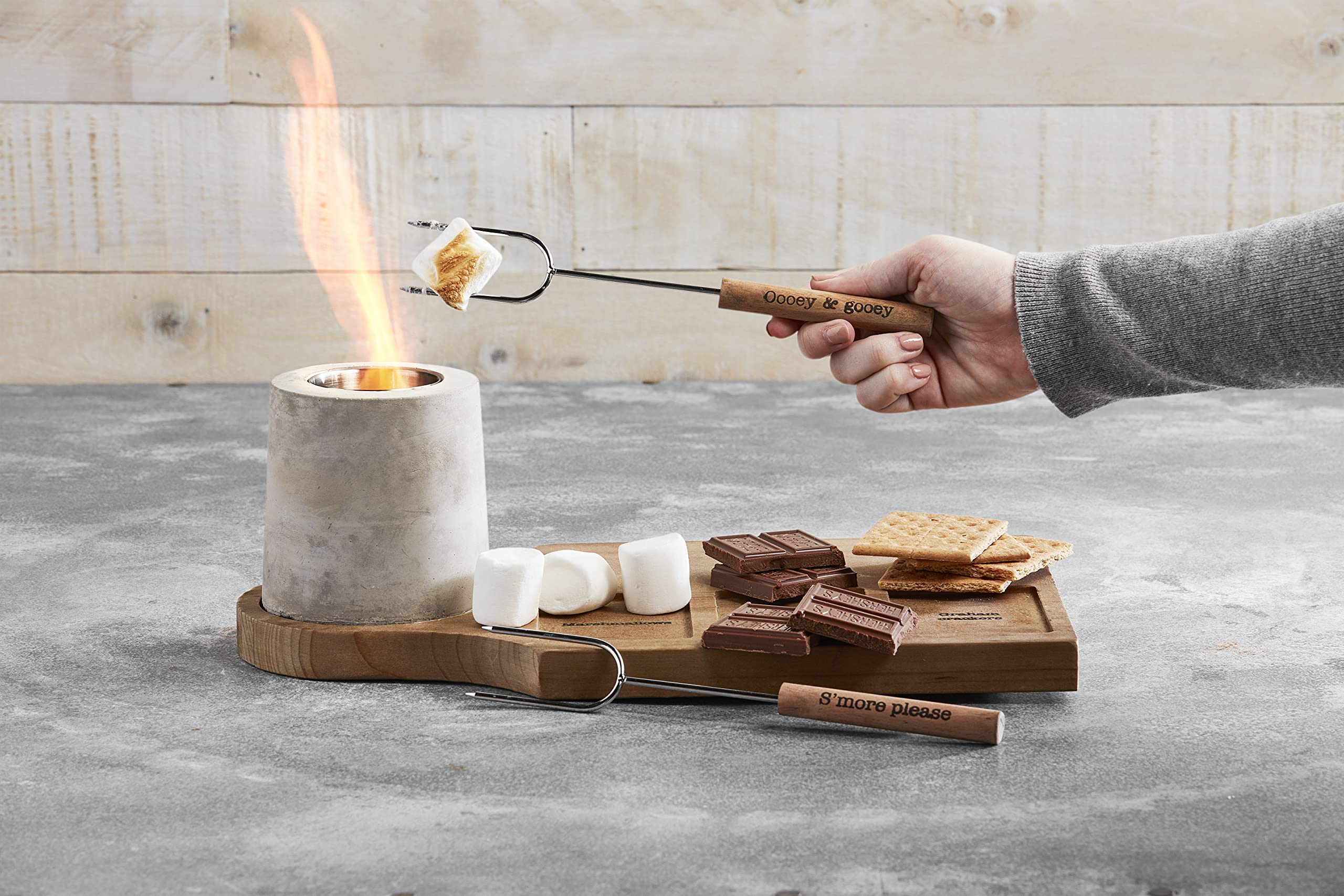 Mud Pie S'More Roasting Maker Board Set - 8.5